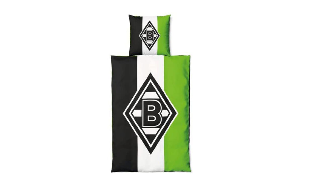 Borussia Mönchengladbach Wende-Bettwäsche Schrägstreifen | Offizieller Fanartikel Schrägstreifen 135