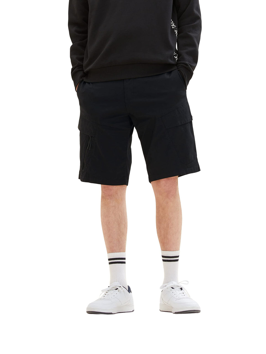 TOM TAILOR Denim Herren Relaxed Fit Cargo Shorts S 29999 - Black, S 29999 - Black