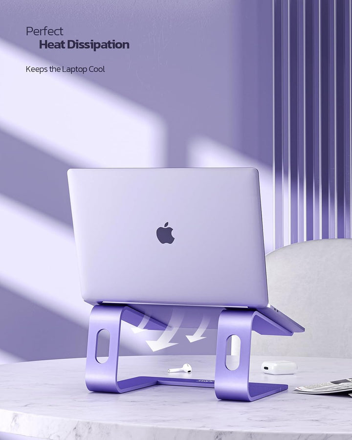 Nulaxy ergonomischer Laptop-Ständer aus Aluminium, abnehmbare Erhöhung für Laptops mit Einer Grösse