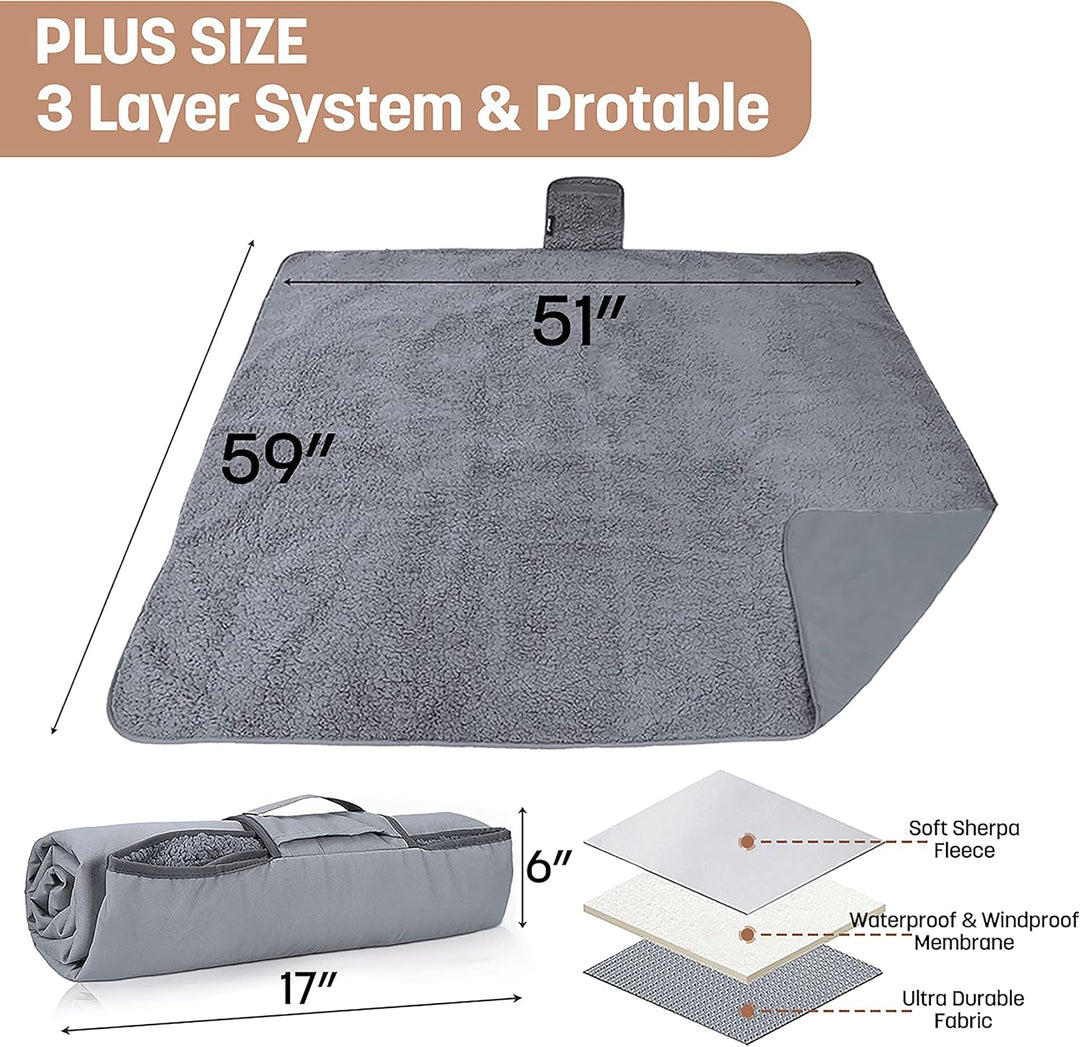 Kato Tirrinia wasserdichte Outdoor-Decke - Wasserfeste Thermo Campingdecke Reisedecke Picknickdecke