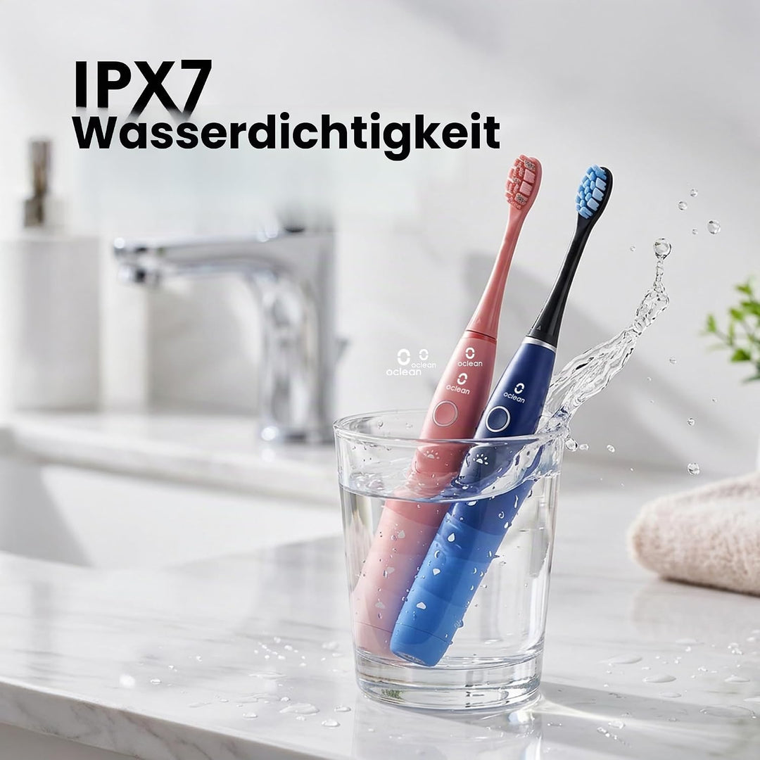 Oclean Find Duo Set Elektrische Zahnbürste, 2er Electric Toothbrush mit 5 Modi, Schallzahnbürste mit