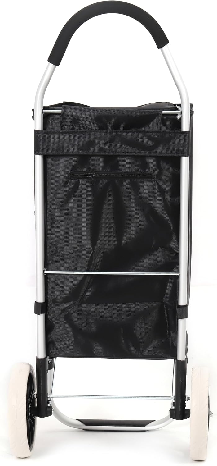 43.5Liter Aluminium Trolley Einkaufstrolley Klappbar, Shopping Trolley, Wasserabweisender Einkaufswa