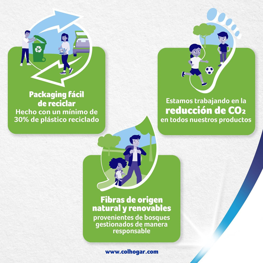 Colhogar Expert 6 x 2, Küchenpapier, vielseitig und robust, Packung mit 12 Rollen, Weiss