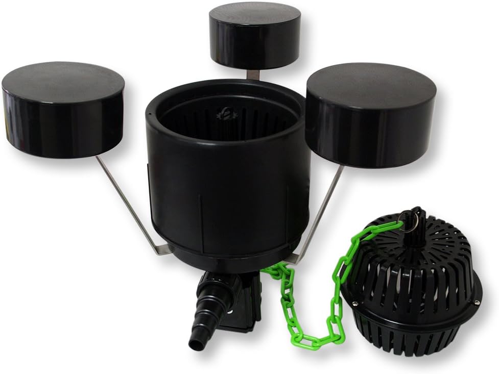 SunSun Komplettset: CBF-350B Teichfilter bis 60000 L, NEO10000 Teichpumpe 10000l/h 80W, CUV-236 Teic