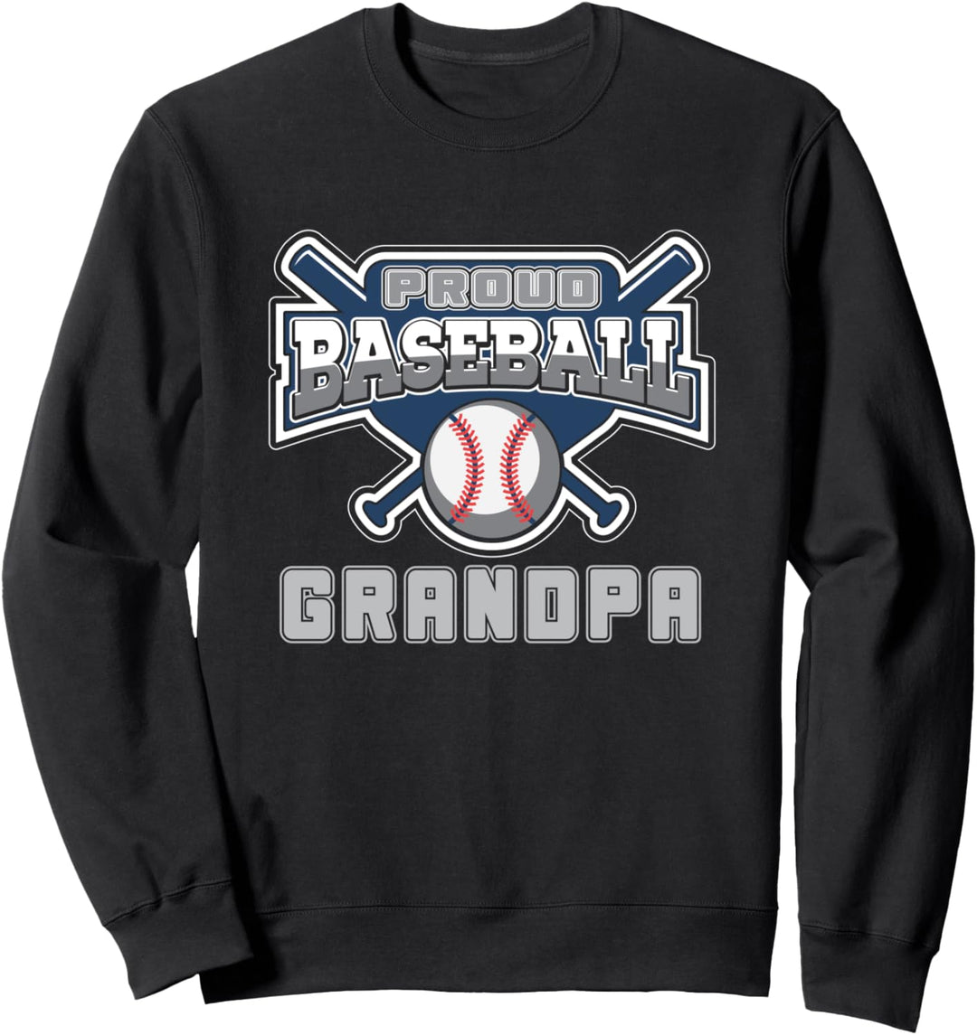Stolz Baseball Opa Sommer Sportplatz Spiel Ballfeld Sweatshirt