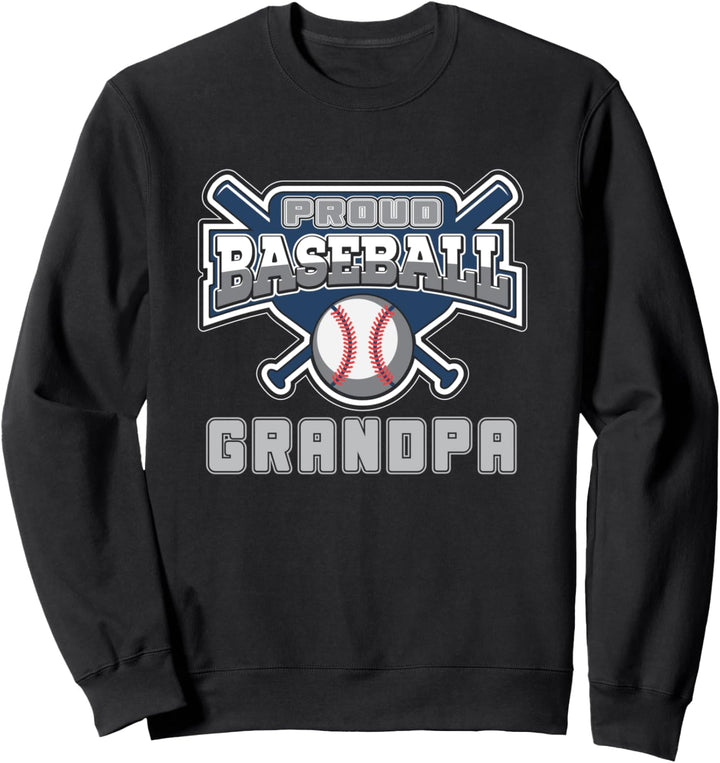 Stolz Baseball Opa Sommer Sportplatz Spiel Ballfeld Sweatshirt