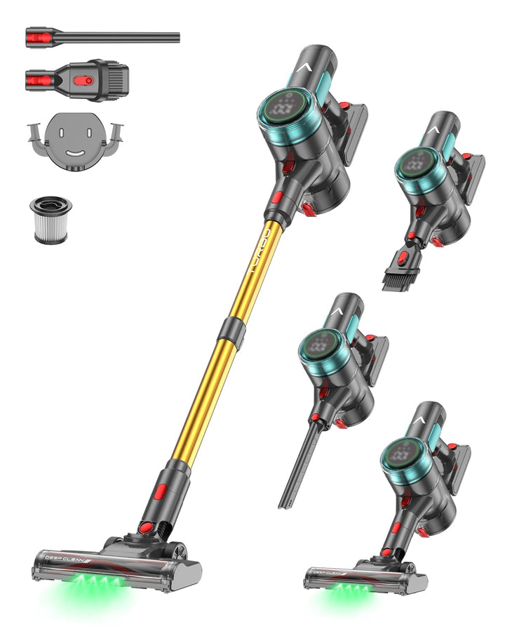 aonus A10 Akku Staubsauger, 55000Pa 500W 70Min Laufzeit Akkustaubsauger Kabellos mit LED Display, Se
