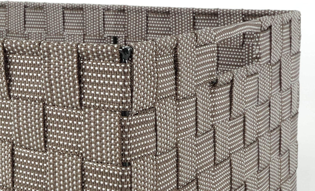 Kobolo Universelle Regalkörbe aus braunem Nylon im 4er Set