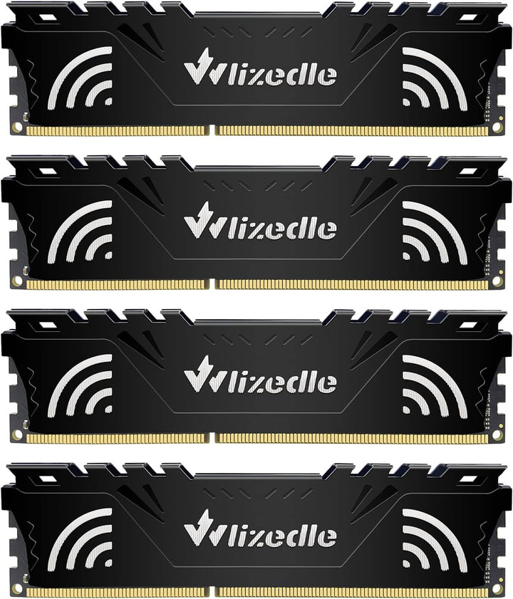 DDR3 32GB Kit (4x8GB) Desktop Arbeitsspeicher 1333MHz CL9 UDIMM Wlizedle Tischcomputer RAM PC3-10600