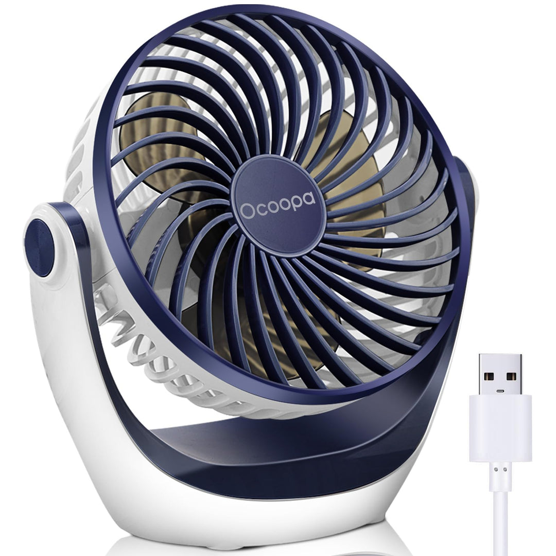 OCOOPA USB Ventilator, Ventilator klein Tischventilator mit starkem Luftstrom und Leise Betrieb 3 Ge