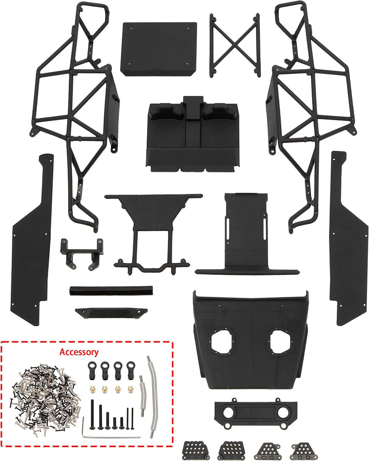 1/18 TRX4M Ripper Nylon Spritzguss V2 Version MEX40-Black, MEX40-Black