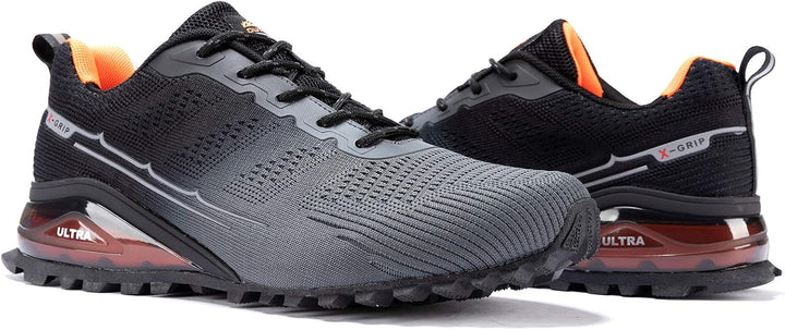 Kricely Traillaufschuhe Herren Leicht Atmungsaktiv Wanderstiefel rutschfest Laufschuhe Outdoor Fitne