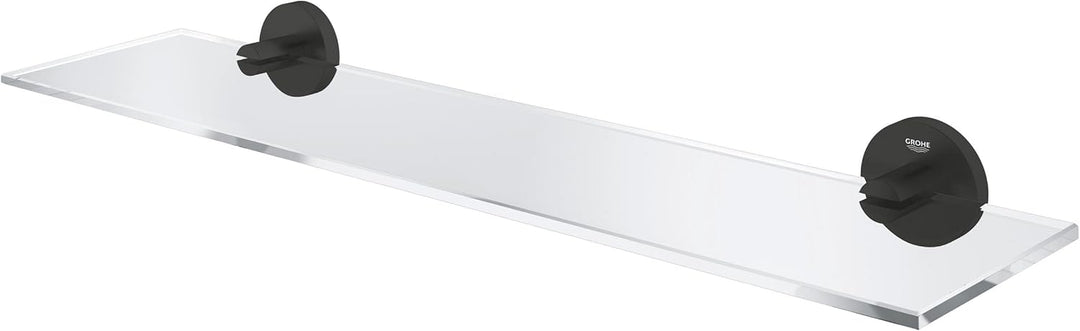 GROHE Start, Glasablage ohne Bohren (vielseitig einsetzbar im Bad, 53cm breit (Bohrabstand 28cm), zu
