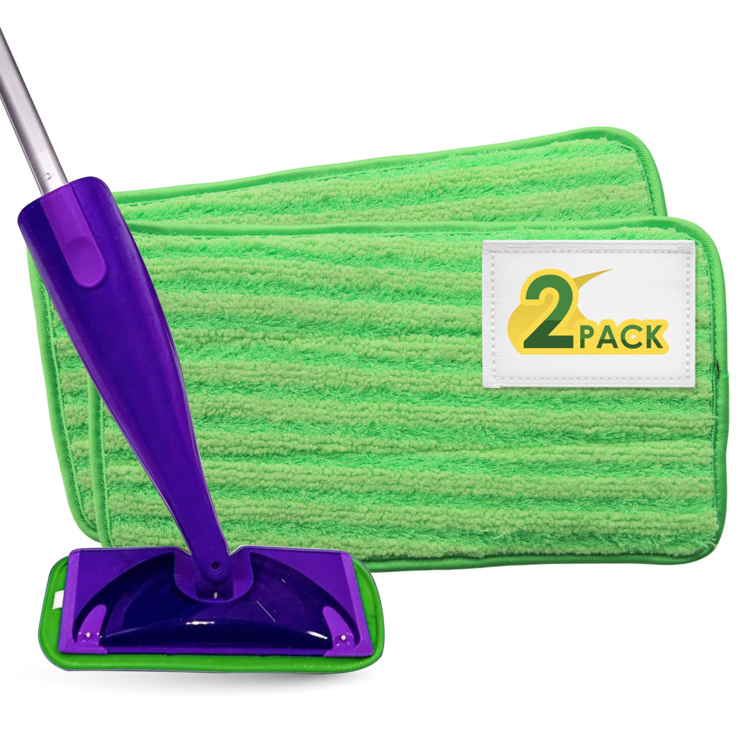 Turbo Microfiber Bodenwischer Ersatzbezug - 2 Stück Mikrofaser Ersatzbezüge für 30cm Wischmopp und S