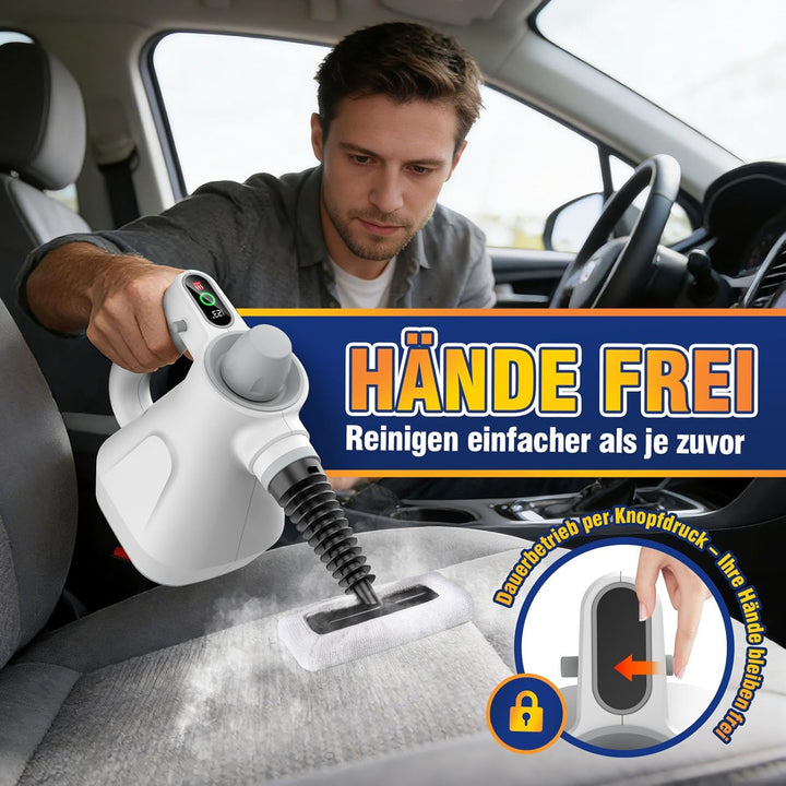 Dampfreiniger Handgerät mit Digitaldisplay, 1100 W | Heisser Dampf für die tägliche Reinigung • Weni