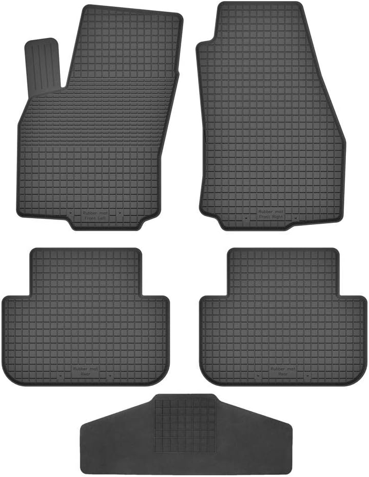 Fussmatten Vorne, Hinten + Tunnel für Opel Zafira C/Tourer C 2011-2019 Gummi Gumimatten Vorne, Hinte