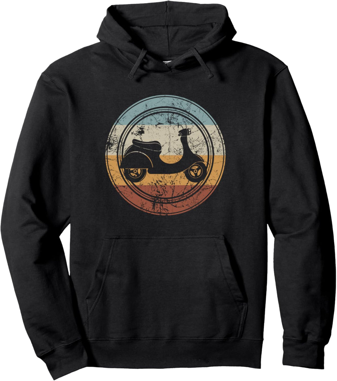 Roller Mofa Moped I Moped fahren Vintage Retro Pullover Hoodie