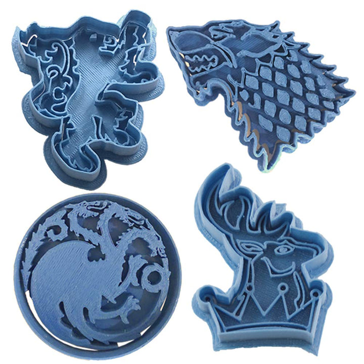 Cuticuter Game of Thrones Pack Ausstechform, Blau, 16 x 14 x 1.5 cm, 4 Stück