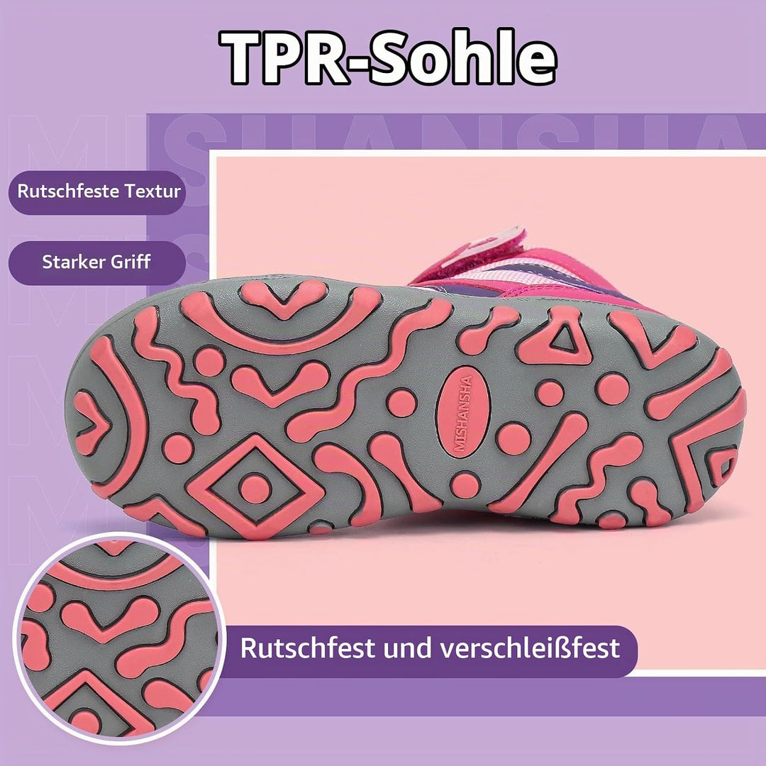 Mishansha Kinder Wanderschuhe Trekkingschuhe Mädchen Leicht rutschfest Outdoorschuhe Turnschuhe Gr.2