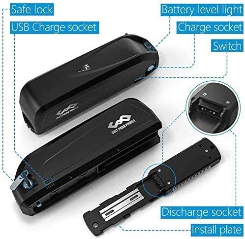 Unit Pack Power(A Grade-Zelle) 36V 48V 52V Ebike Akku 13-20Ah - Ebike Batterie passt für 1000W / 750