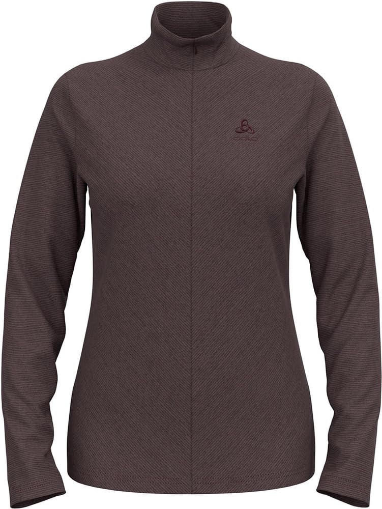 Odlo Damen Roy 1/2 Zip Longsleeve Fudge - Black S, Fudge - Black S