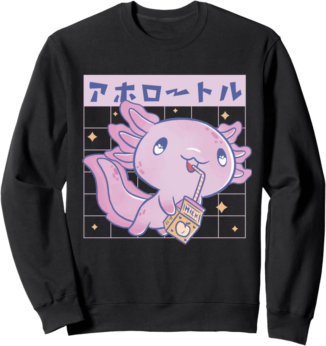 Axolotl Milchshake Getränkemilch Sweatshirt