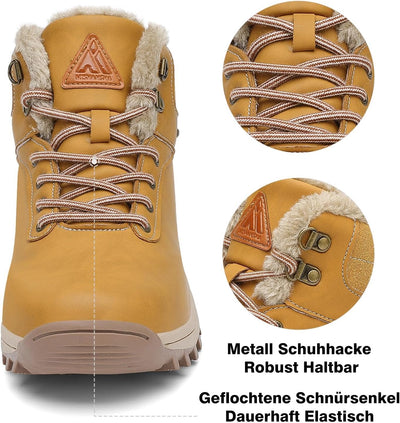 Mishansha Winterschuhe Warme Gefütterte Herren Damen Winterstiefel Wasserdicht Trekkingschuhe Wander