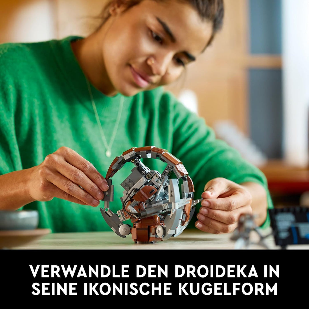 LEGO Star Wars Droideka Set, Droiden-Modellbausatz für Erwachsene, Deko für das Büro, Sammlerstück,