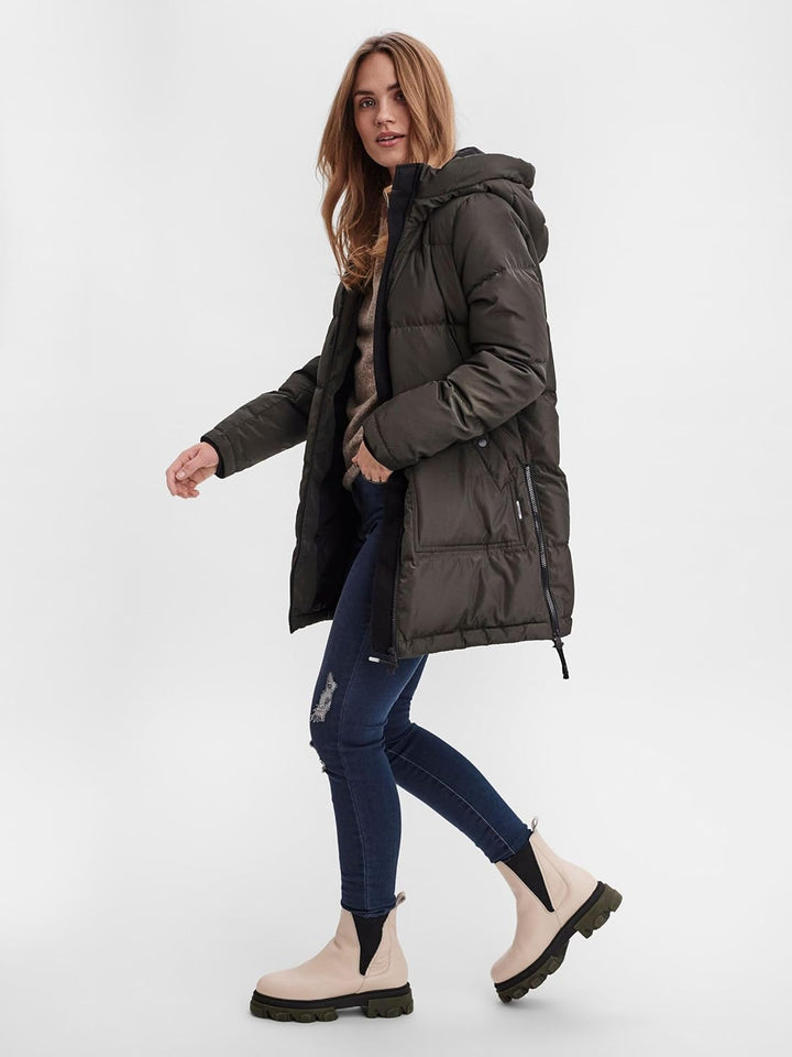 VERO MODA Damen Daunenjacke XS Peat, XS Peat