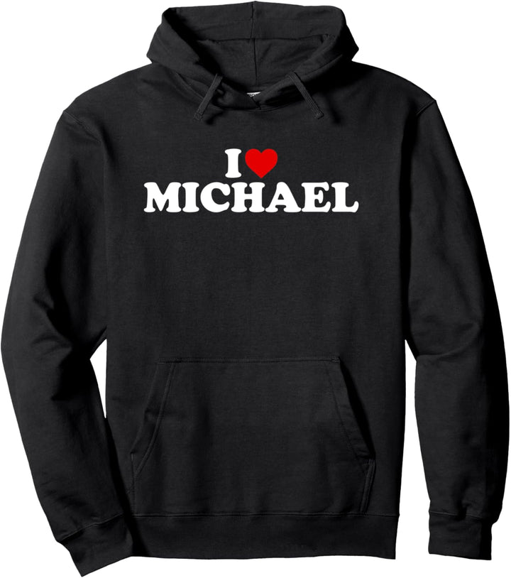 I Love Michael - Herz Pullover Hoodie