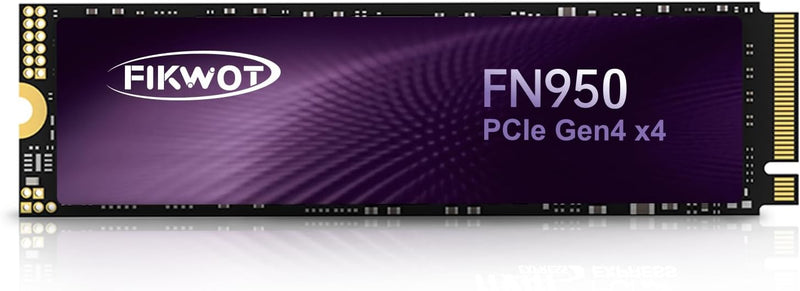 Fikwot FN950 2TB M.2 PCIe Gen4 Internes Solid State Drive mit Graphene Kühlaufkleber - Bis zu 4800 M