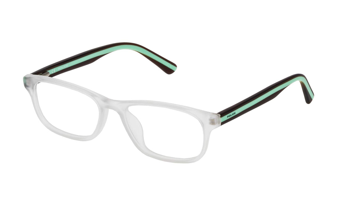 Police Unisex Vk050490881 Sunglasses, Sandblast Crystal Or Matt, 49