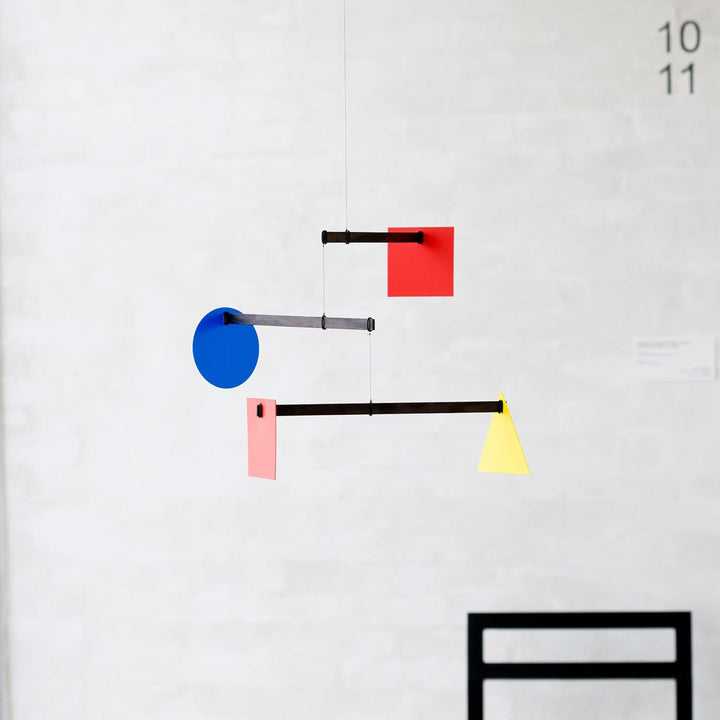 Flensted Mobiles f428 Bauhaus Mobile, Stahl, Mehrfarbig, 35x62 cm