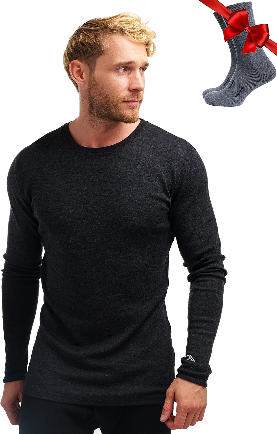 100% Merino Unterwäsche Herren - Merino Langarmshirt Herren Atmungsaktiv Und Feuchtigkeitsableitend