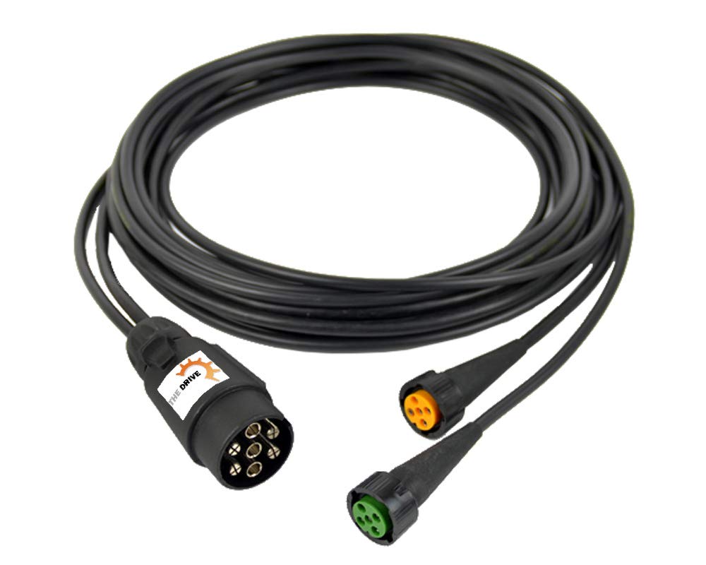 The Drive -14294/4- Anhängerkabel 4m - 7-polig Stecker - Kabelbaum mit Bajonettverschluss