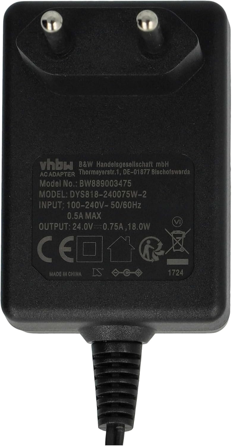 vhbw Netzteil Ersatz für Philips 300006061611 für Luftreiniger, Luftwäscher - 145 cm