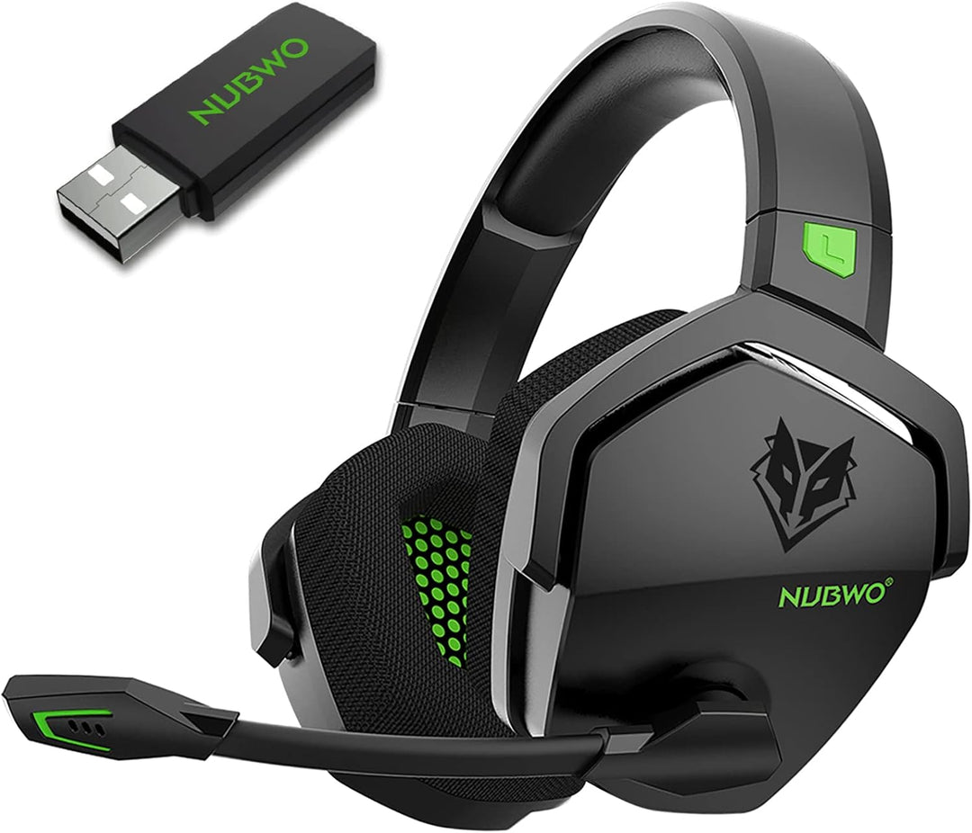 NUBWO G06 Wireless Gaming Headset für PS5, PS4, PC, Rauschunterdrückung über Ohr-Gaming-Kopfhörer mi