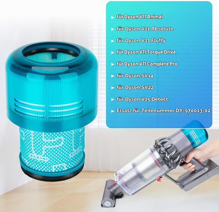 Smyidel Filter für Dyson V11 V15, 3 Pack Vakuumfilter Ersatz für Dyson V11 V15 SV14 SV17 SV22 Detect