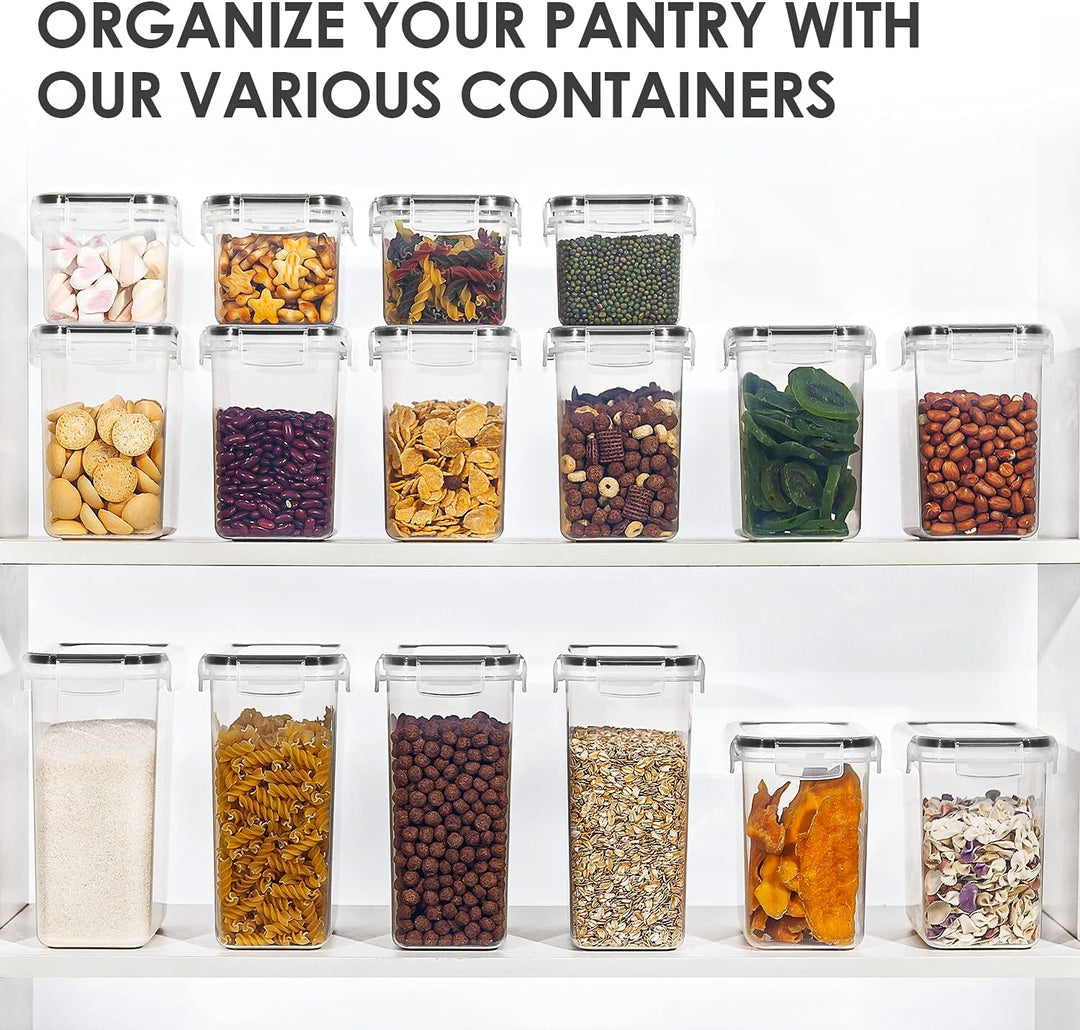 Vtopmart Vorratsdosen Set, Müsli Schüttdose & Frischhaltedosen, Kunststoff Vorratsdosen luftdicht, S
