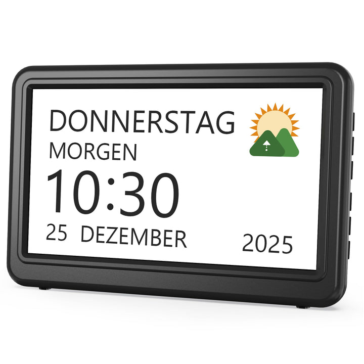 Roxicosly Digitaler Kalender, Elektronischer Tag Datum Wecker, Digital Uhr mit 20 Benutzerdefinierte