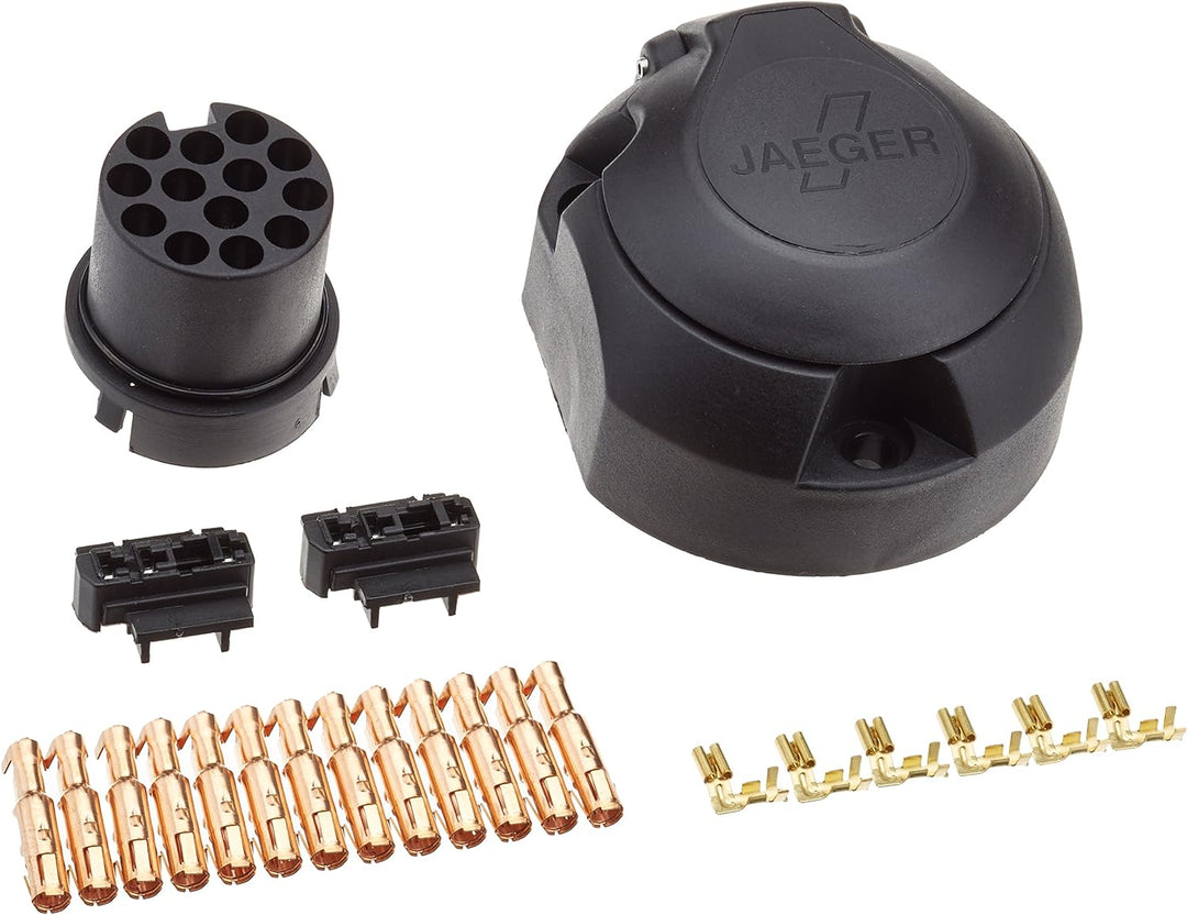 JAEGER 72400022 13P Steckdose, 2 x Microschalter