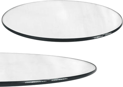 iomangio® Glasplatte Rund Ø 80 cm | transparente Tischplatte aus gehärtetem ESG-Sicherheitsglas | 8