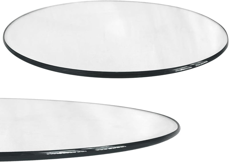 iomangio® Glasplatte Rund Ø 80 cm | transparente Tischplatte aus gehärtetem ESG-Sicherheitsglas | 8