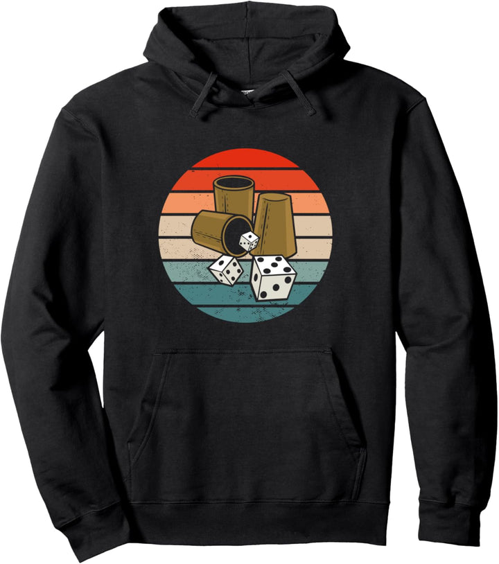 Knobeln Schocken Würfeln Knobelbecher Lustiger Spieleabend Pullover Hoodie