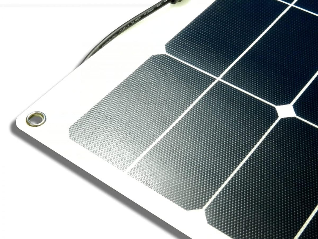 Solarmodul 50 Watt flexibel Mono Solarpanel Solarzelle Semi Flex PV Wohnmobil Camping 580x540x2