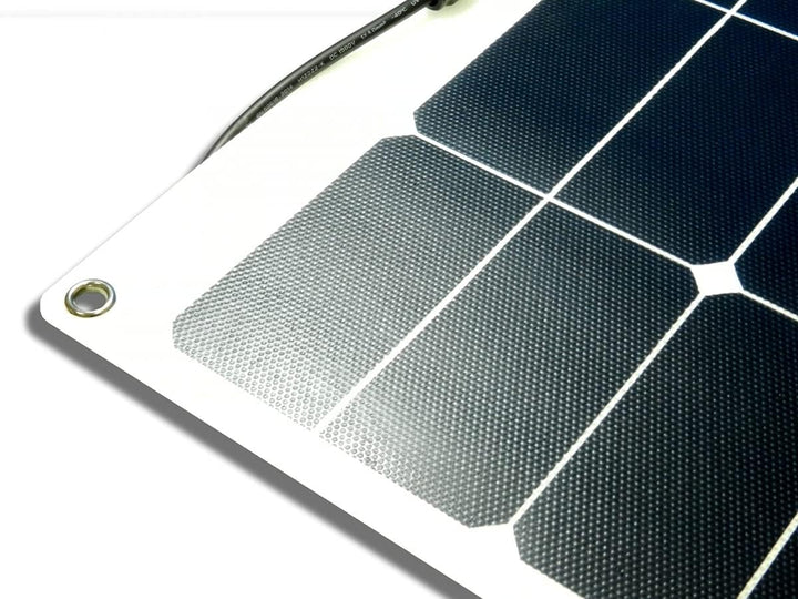 Solarmodul 50 Watt flexibel Mono Solarpanel Solarzelle Semi Flex PV Wohnmobil Camping 580x540x2
