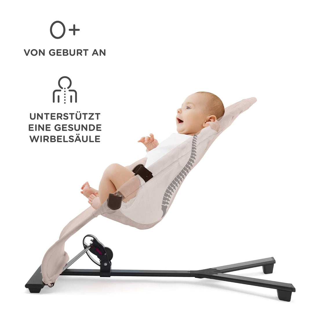 Kinderkraft Babywippe MIMI, Spielbügel mit 2 Spielzeuge, verstellbare Rückenlehne, Weiches Material,