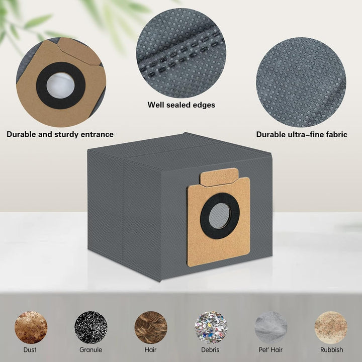 VIEWALL 19 Pack Zubehör für Eufy X10 Pro Omni Staubsauger,1 Hauptbürste,4 Wischtuch-Pads,4 Seitenbür