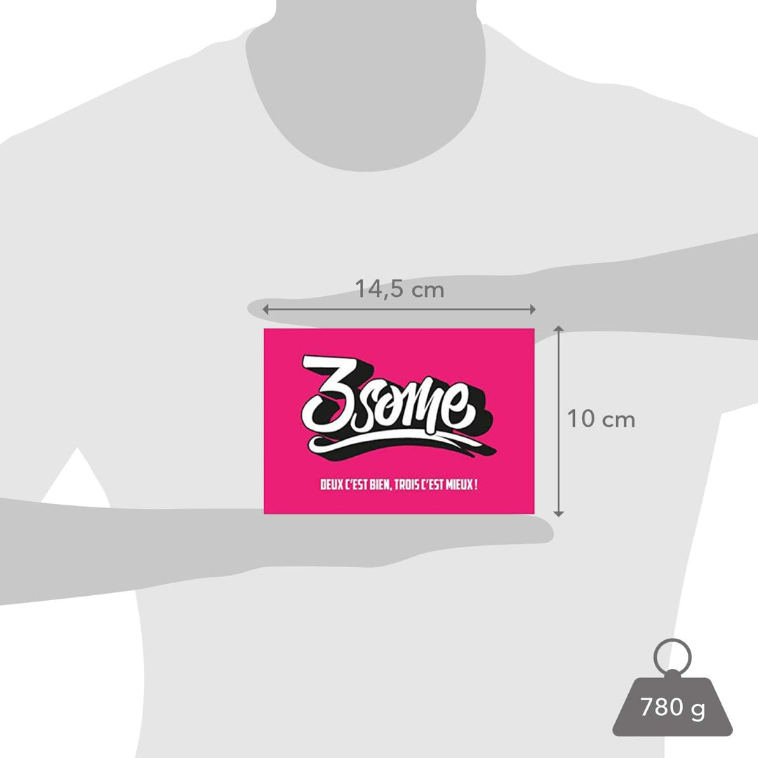 Original Cup „3some“ Gesellschaftsspiel für Erwachsene, französische Ausgabe Weiss, Weiss