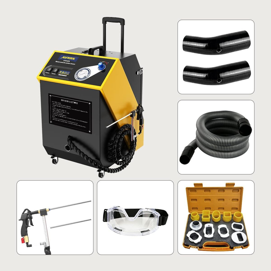 AUTOOL Walnut Blaster Cleaner, Automotor Kohlenstoffablagerungs Ansaugrohrventil Reinigungsmaschine